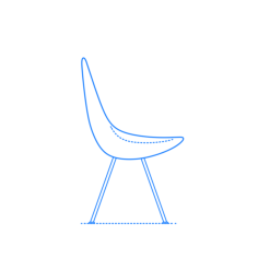 Furniture Side Chairs Drop Chair Sketch Style Svg Vector, Free Vectors File